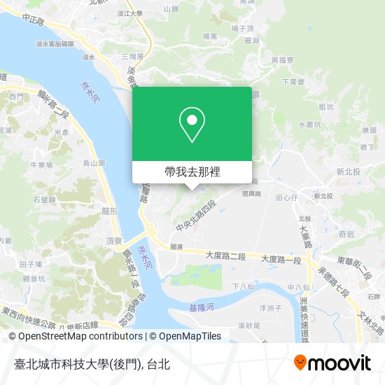 臺北城市科技大學(後門)地圖