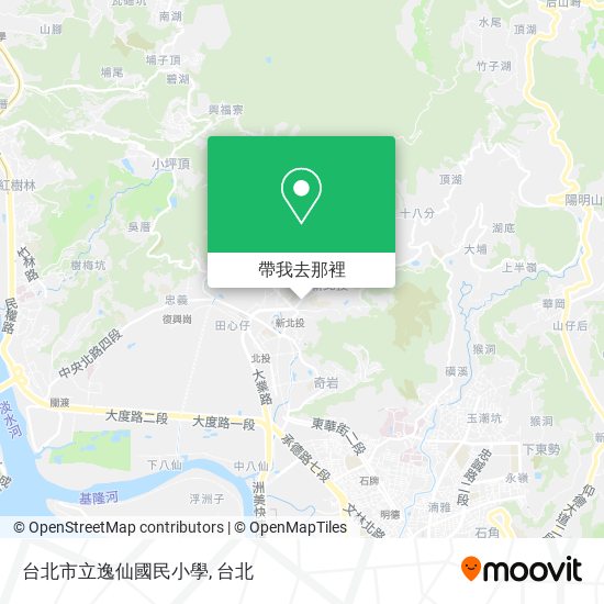 台北市立逸仙國民小學地圖