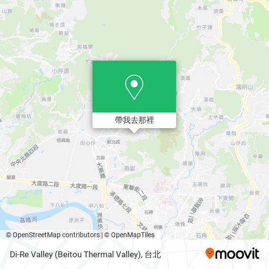 Di-Re Valley (Beitou Thermal Valley)地圖