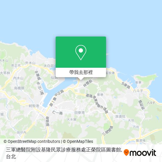 三軍總醫院附設基隆民眾診療服務處正榮院區圖書館地圖