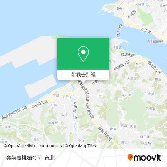 鑫囍壽桃麵公司地圖