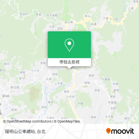 陽明山公車總站地圖