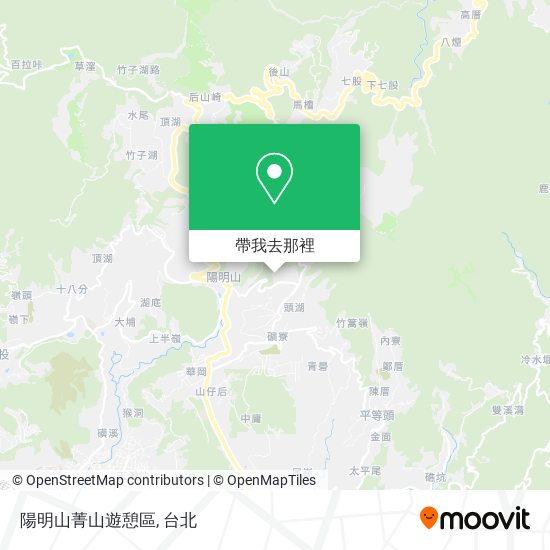 陽明山菁山遊憩區地圖