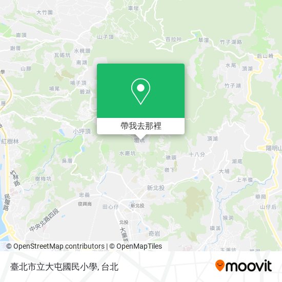 臺北市立大屯國民小學地圖