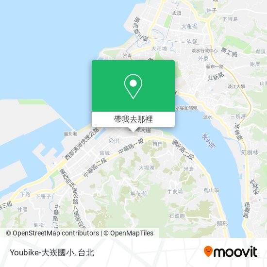 Youbike-大崁國小地圖