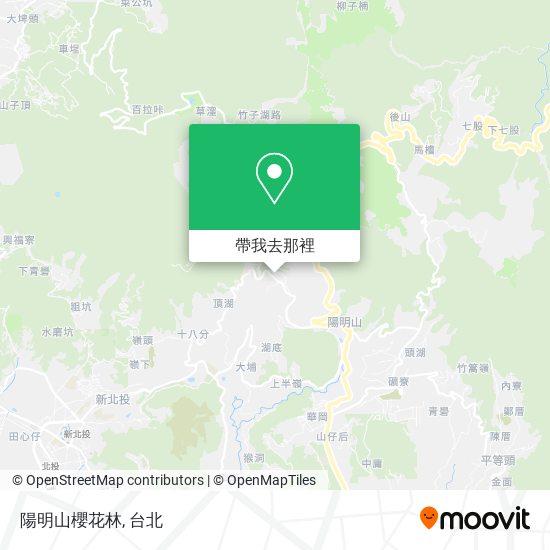 陽明山櫻花林地圖