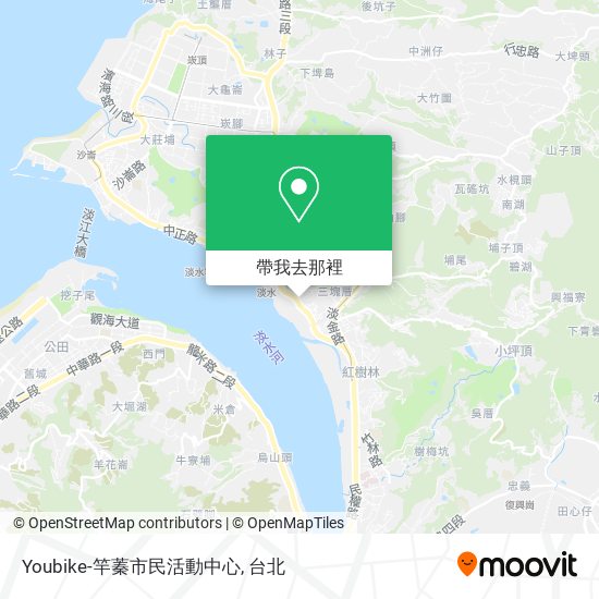 Youbike-竿蓁市民活動中心地圖
