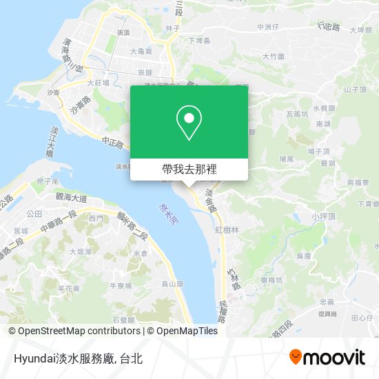 Hyundai淡水服務廠地圖