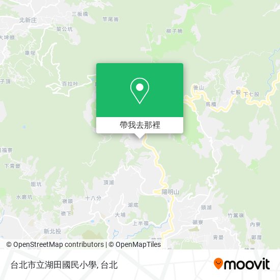 台北市立湖田國民小學地圖