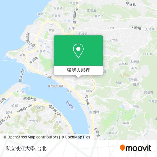 私立淡江大學地圖
