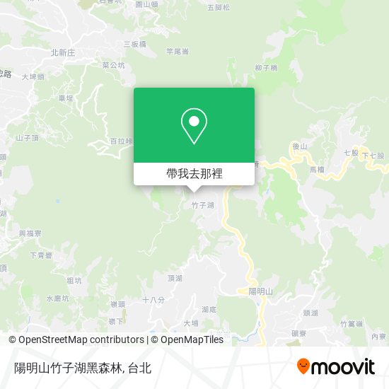 陽明山竹子湖黑森林地圖