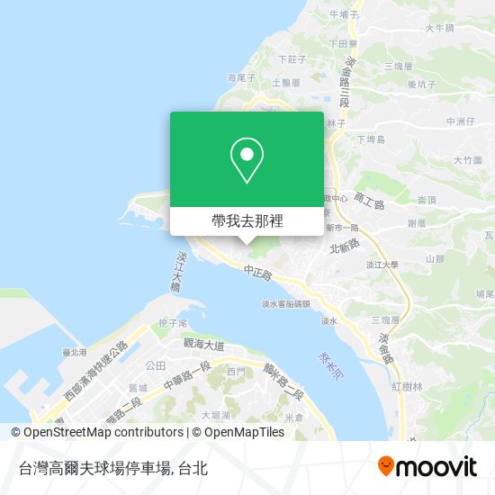 台灣高爾夫球場停車場地圖