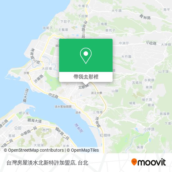台灣房屋淡水北新特許加盟店地圖