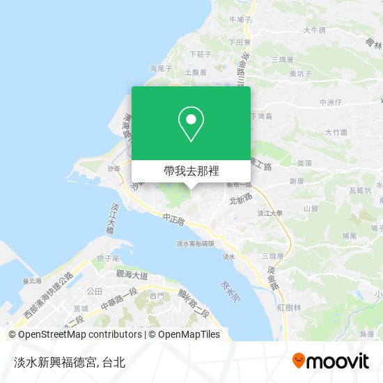 淡水新興福德宮地圖