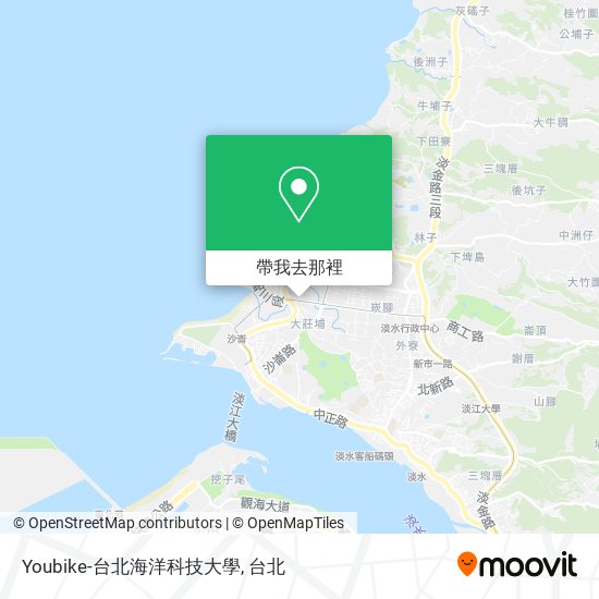 Youbike-台北海洋科技大學地圖