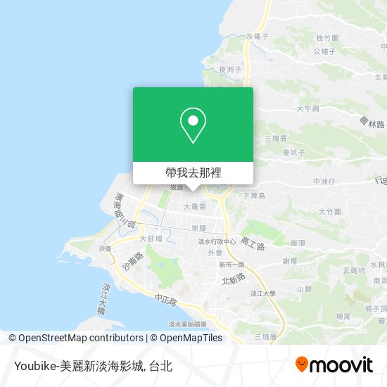 Youbike-美麗新淡海影城地圖