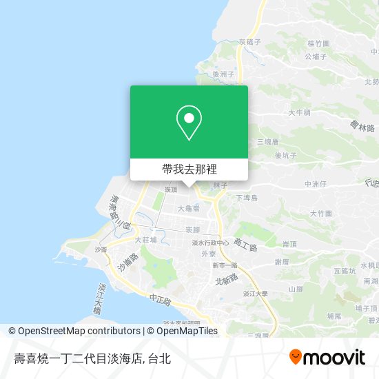 壽喜燒一丁二代目淡海店地圖