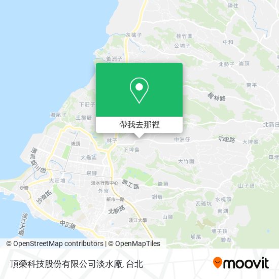 頂榮科技股份有限公司淡水廠地圖