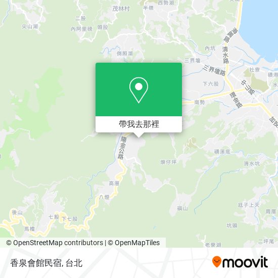 香泉會館民宿地圖