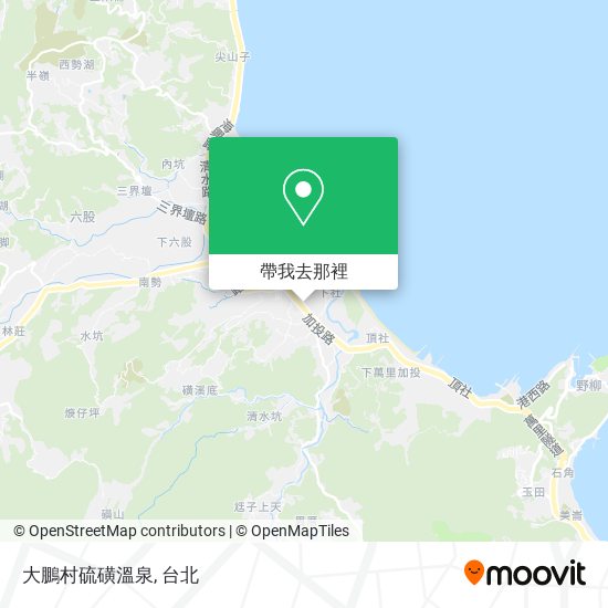 大鵬村硫磺溫泉地圖