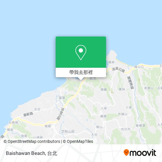 Baishawan Beach地圖