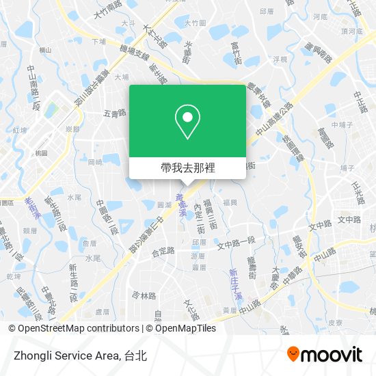 Zhongli Service Area地圖