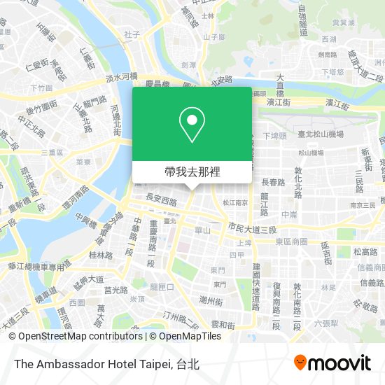The Ambassador Hotel Taipei地圖