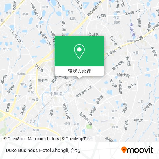 Duke Business Hotel Zhongli地圖