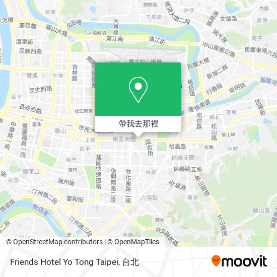 Friends Hotel Yo Tong Taipei地圖
