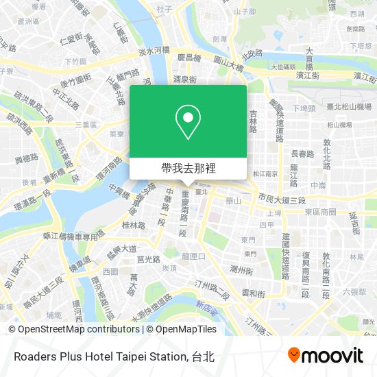 Roaders Plus Hotel Taipei Station地圖