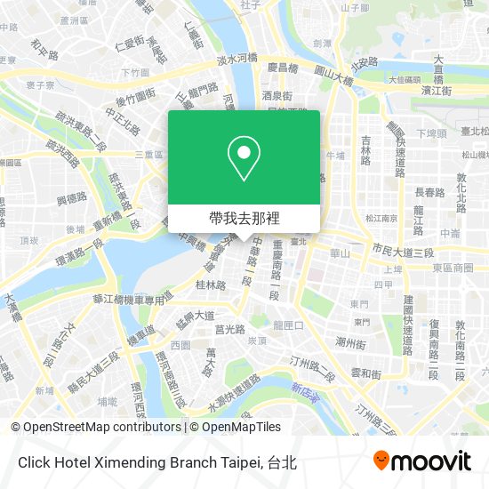 Click Hotel Ximending Branch Taipei地圖