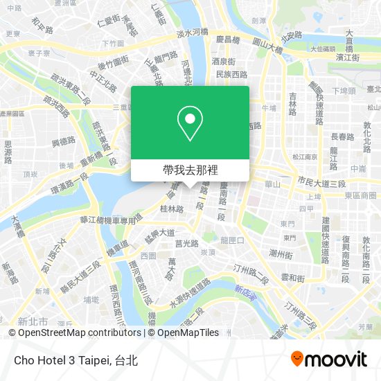 Cho Hotel 3 Taipei地圖