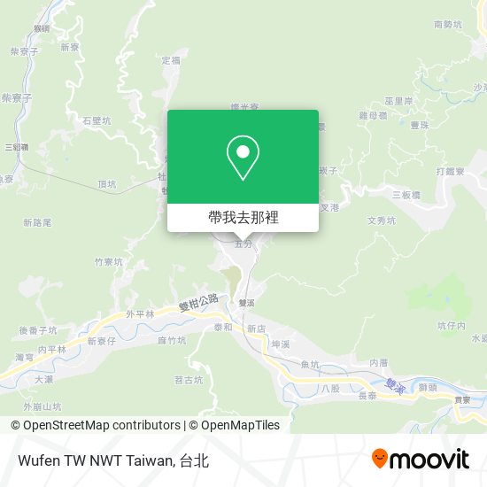 Wufen TW NWT Taiwan地圖
