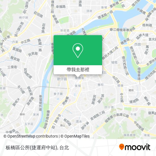 板橋區公所(捷運府中站)地圖