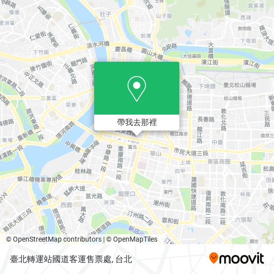 臺北轉運站國道客運售票處地圖