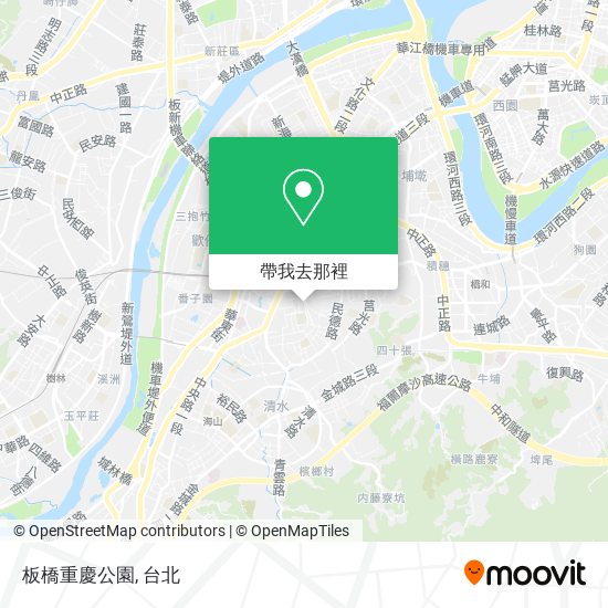 板橋重慶公園地圖