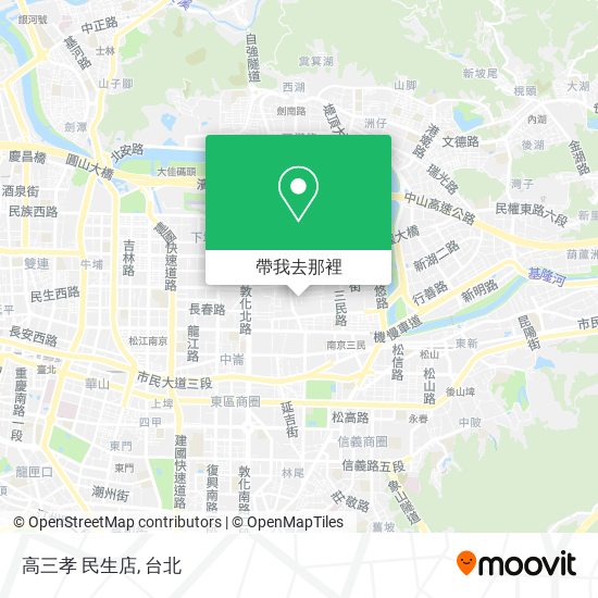 高三孝 民生店地圖