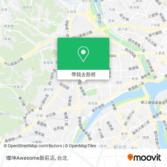 燦坤Awesome新莊店地圖