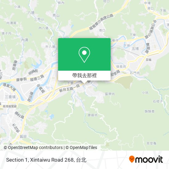 Section 1, Xintaiwu Road 268地圖