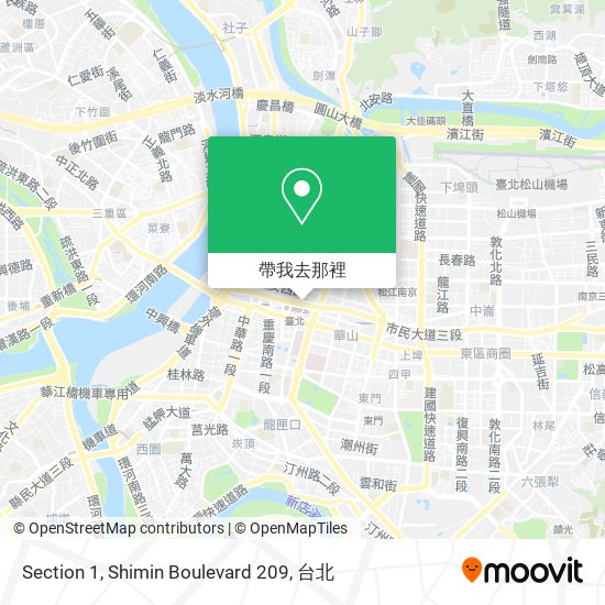 Section 1, Shimin Boulevard 209地圖