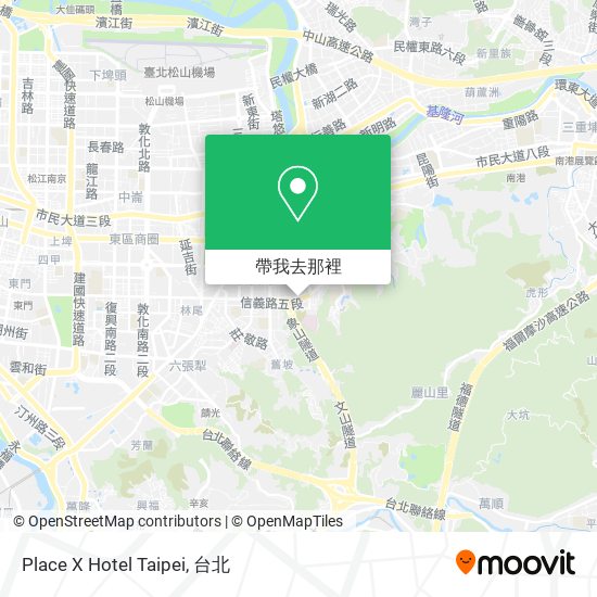 Place X Hotel Taipei地圖