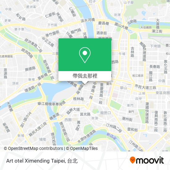 Art otel Ximending Taipei地圖