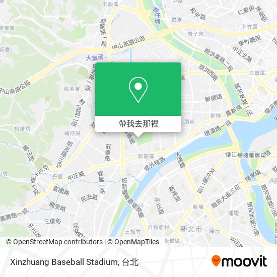 Xinzhuang Baseball Stadium地圖
