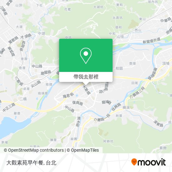 大觀素苑早午餐地圖