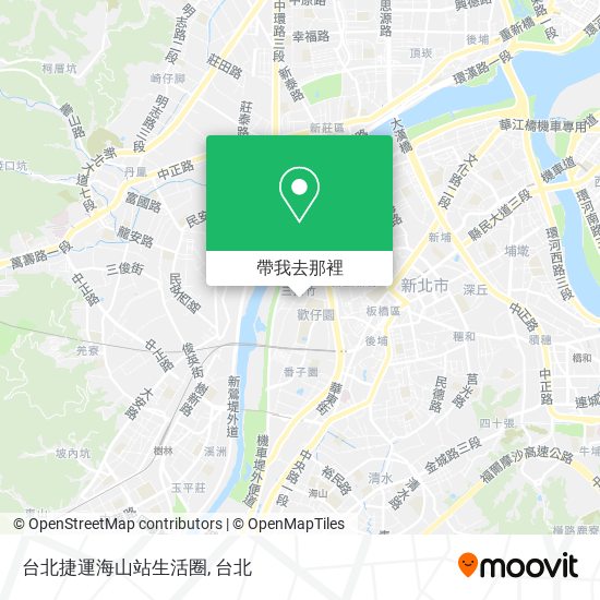 台北捷運海山站生活圈地圖