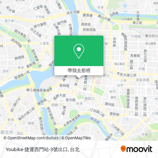 Youbike-捷運西門站-3號出口地圖