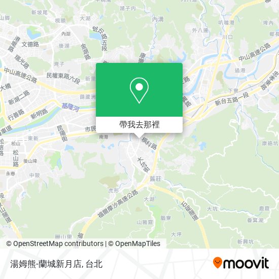 湯姆熊-蘭城新月店地圖
