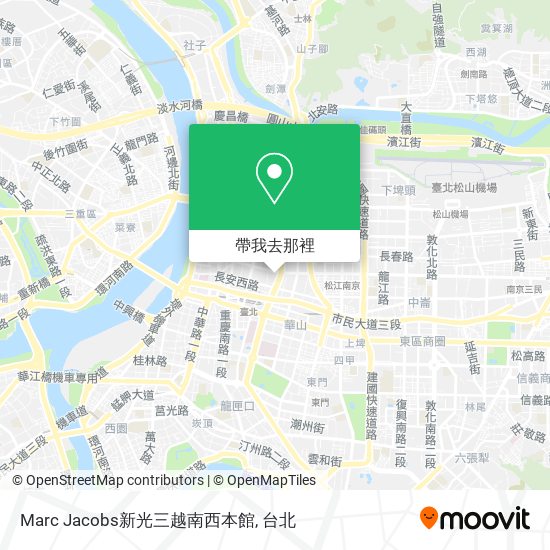 Marc Jacobs新光三越南西本館地圖