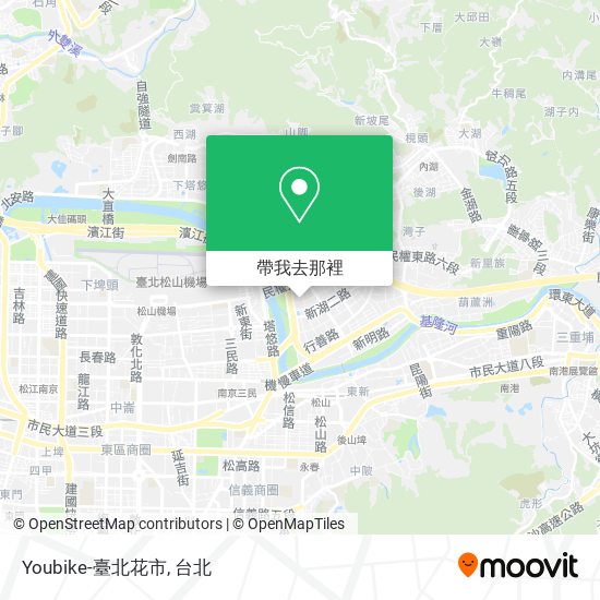 Youbike-臺北花市地圖
