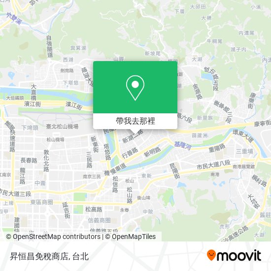 昇恒昌免稅商店地圖